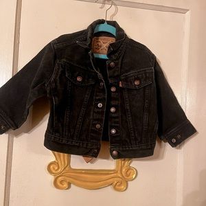 Levi’s child’s black denim jacket. NWOT